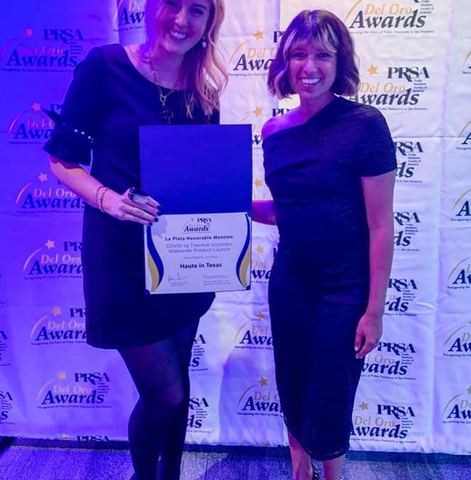 Haute in Texas wins a PRSA Del Oro Award for Media Relations!